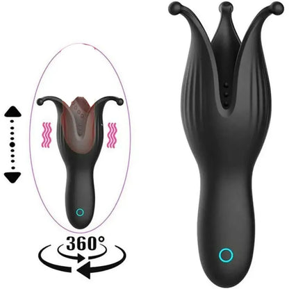 Masturbateur Vibrant pour Gland - Trident Penis Exerciser | 10 Modes Profonds & Intenses Secwell Sensations plus