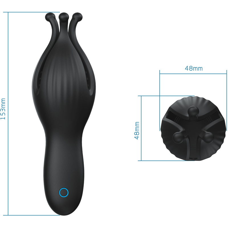 Masturbateur Vibrant pour Gland - Trident Penis Exerciser | 10 Modes Profonds & Intenses Secwell Sensations plus