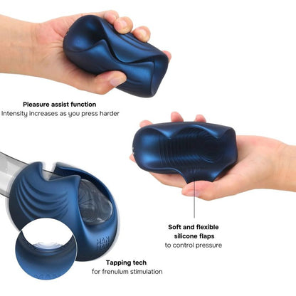 Masturbateur Vibrant & Tapotement - Man.Wand Sub.One | 5 vibration & 5 intensité Man.Wand Sensations plus