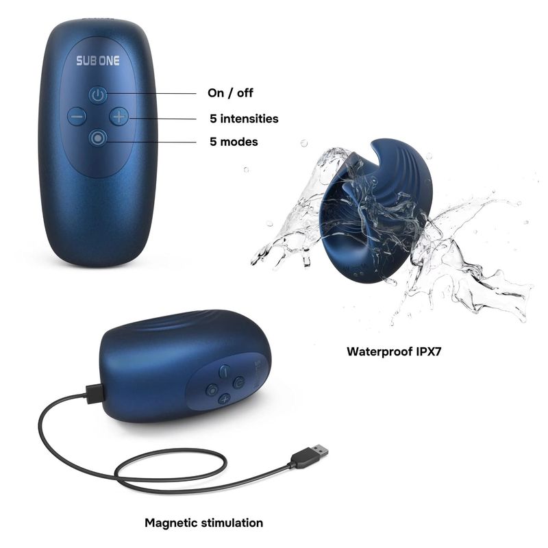 Masturbateur Vibrant & Tapotement - Man.Wand Sub.One | 5 vibration & 5 intensité Man.Wand Sensations plus