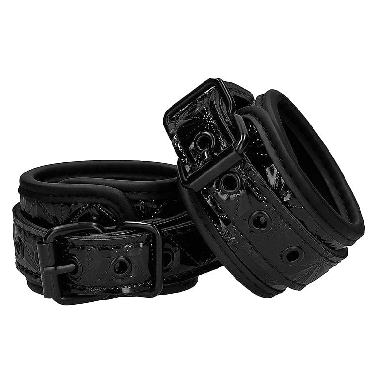 Menottes de Cheville de Luxe – Noir & Rouge | Élégance et Contrôle Absolu Ouch! Luxury Sensations plus