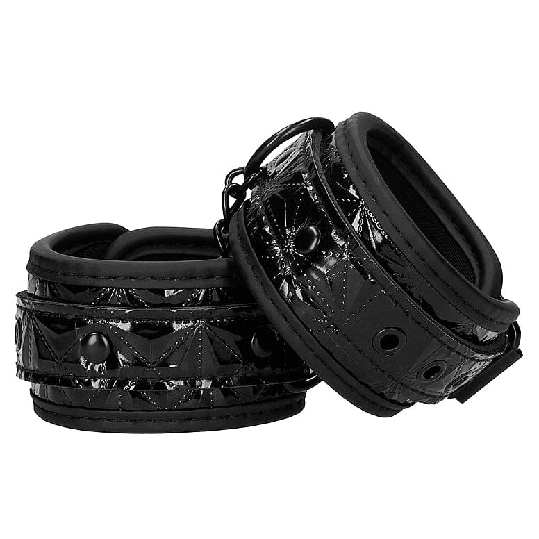 Menottes de Cheville de Luxe – Noir & Rouge | Élégance et Contrôle Absolu Ouch! Luxury Sensations plus