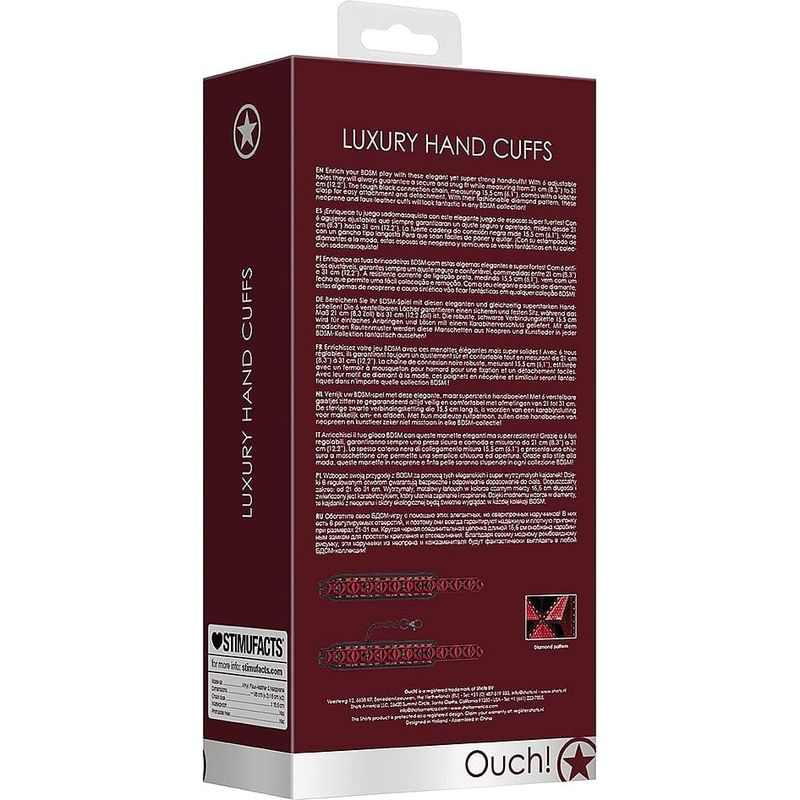 Menottes de Luxe - Luxury Hand Cuffs | BDSM Élégant et Confortable Sensations Plus Sensations plus