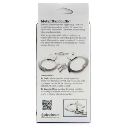 Menottes de Poignet - Fetish Fantasy Metal Cuffs | Sécuritaire & Élégantes pour Jeux BDSM Fetish Fantasy Series - Pipedream Sensations plus