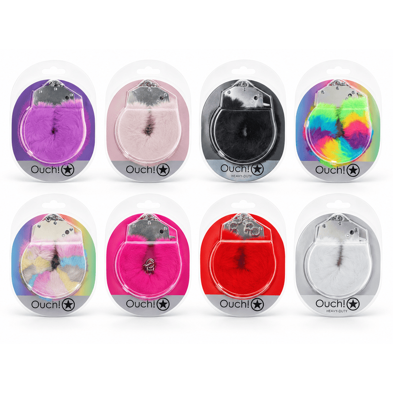 Menottes en Fourrure pour Poignets - Fluffy Handcuffs | Ouch! Ouch! Sensations plus