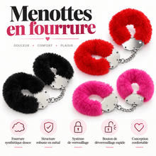Menottes en Fourrure pour Poignets - Fluffy Handcuffs | Ouch! Ouch! Sensations plus