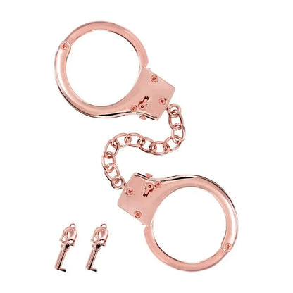Menottes Or Rose en Métal – FetishTentation | BDSM Sécuritaire & Élégance FetishTentation Sensations plus