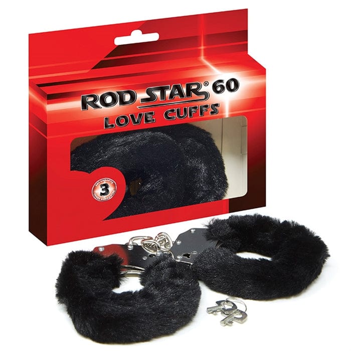 Menottes Peluche Noire BDSM – Love Cuffs | Ajustable, Confortable & Style NMC Sensations plus