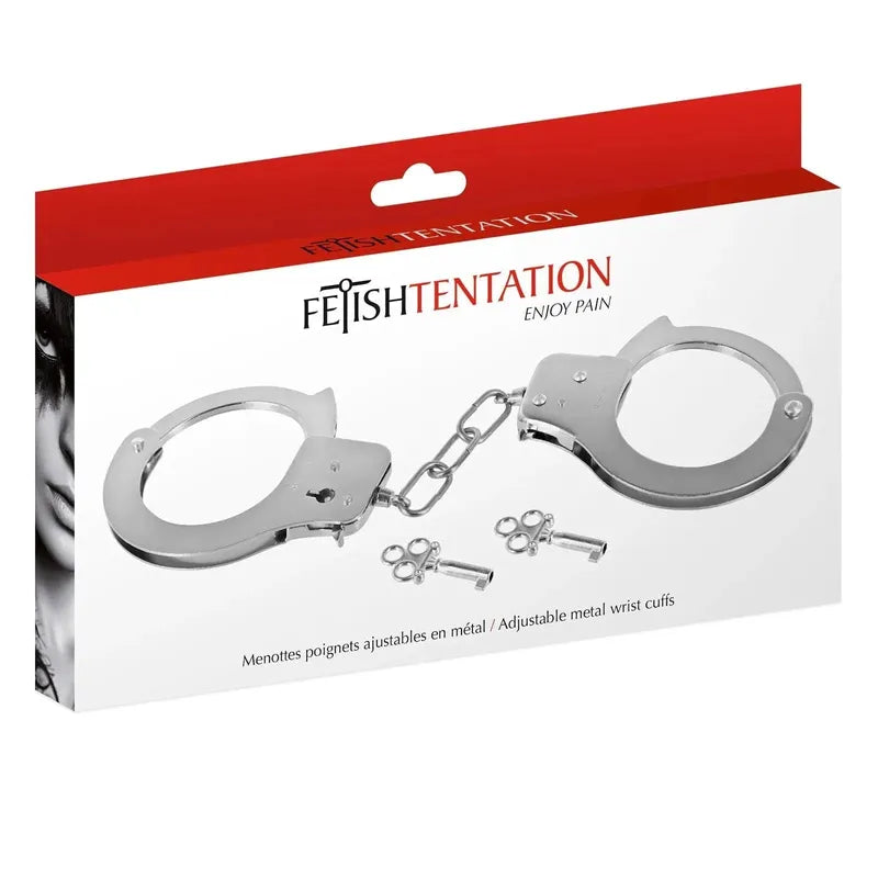 Menottes Poignets Métal - FetishTentation | BDSM Sécuritaire & Confortable FetishTentation Sensations plus