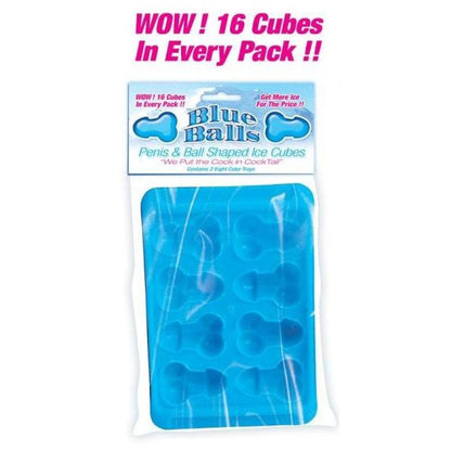 Moules à Glaçons Sexy - Blue Balls |  2 Bacs Pénis & Couilles pour Party Hott Products Sensations plus