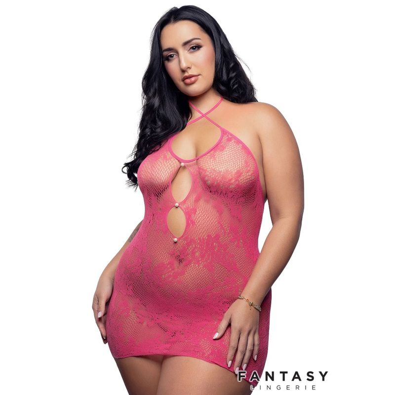 Nuisette ajuster fleurie - Lingerie Fantasy Vixen - 821 Fantasy Lingerie Sensations plus