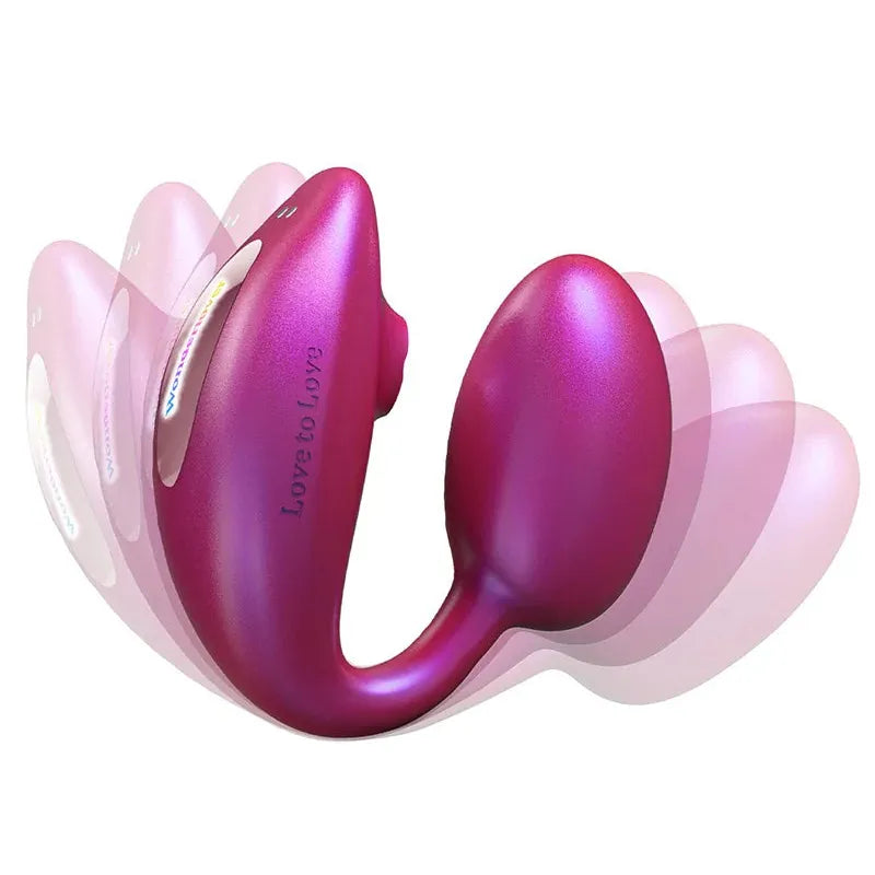 Œuf Vibrant Double Action avec Flapping - Wonderlover | Contrôle Total à Distance Love to Love Sensations plus
