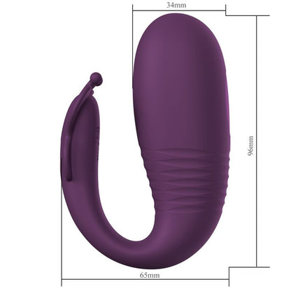Œuf Vibrant Va-et-Vient Connecté - Pretty Love Klay | Double Stimulation Point G & Clitoris Pretty Love Sensations plus
