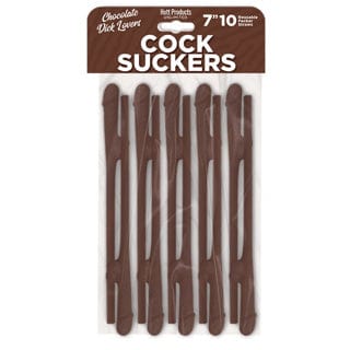 Pailles Pénis Réutilisables - Hott Products | Lot de 10 Pailles Coquines Caramel ou Chocola Hott Products Sensations plus