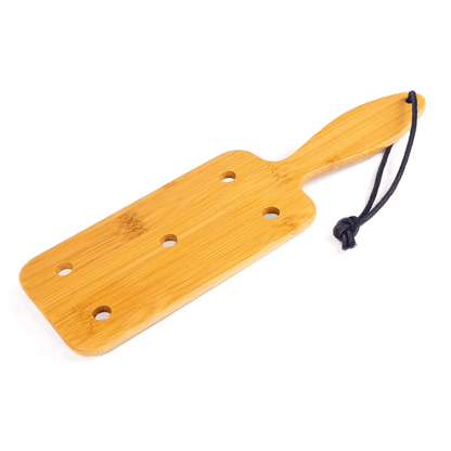 Palette de Fessée Deluxe Bambou - Fetish Tentation | Paddle  5 Trous 27 cm pour Jeu BDSM Sensations Plus Sensations plus