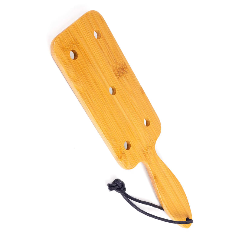 Palette de Fessée Deluxe Bambou - Fetish Tentation | Paddle  5 Trous 27 cm pour Jeu BDSM Sensations Plus Sensations plus