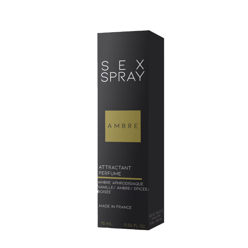 Parfum Homme aux Phéromones - Sex Spray Ambre 15 ml | Séduction & Charisme Instantané Ruf - Parfum Sensations plus