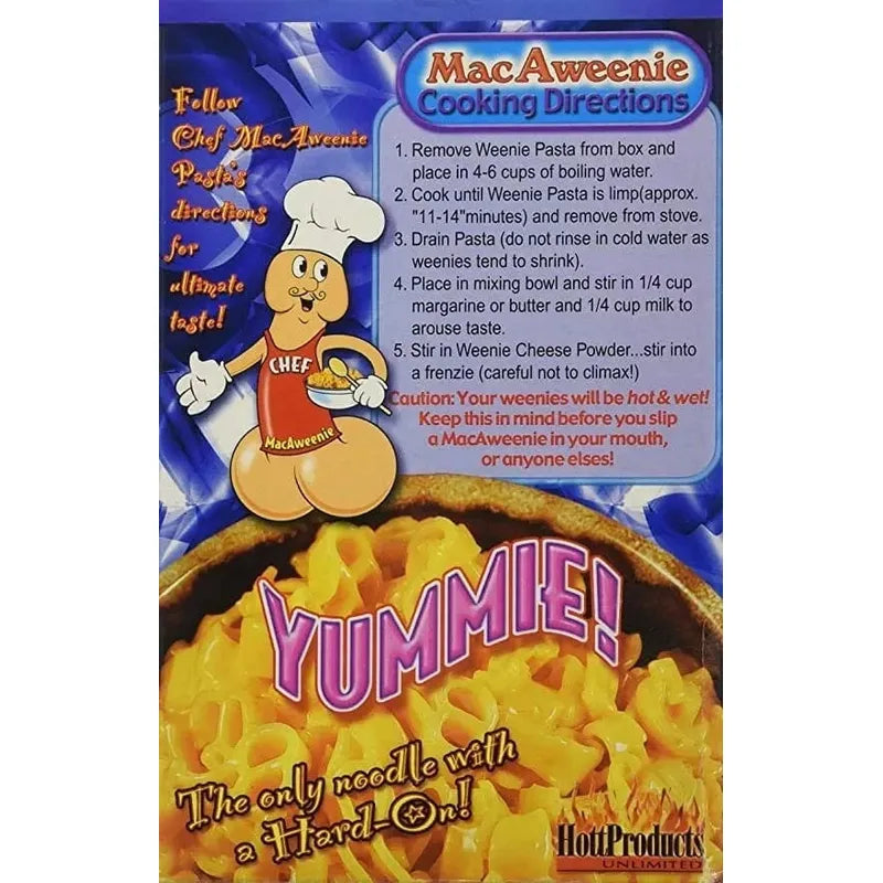 Pâte Alimentaire Humoristique - Hott Product - MacAweenie & Cheese Sensations Plus Sensations plus