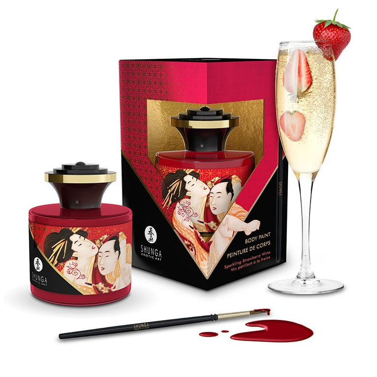 Peinture Comestible - Peinture de Corps Shunga | Rituel Sensoriel & Jeux Gourmand à Deux Shunga Sensations plus