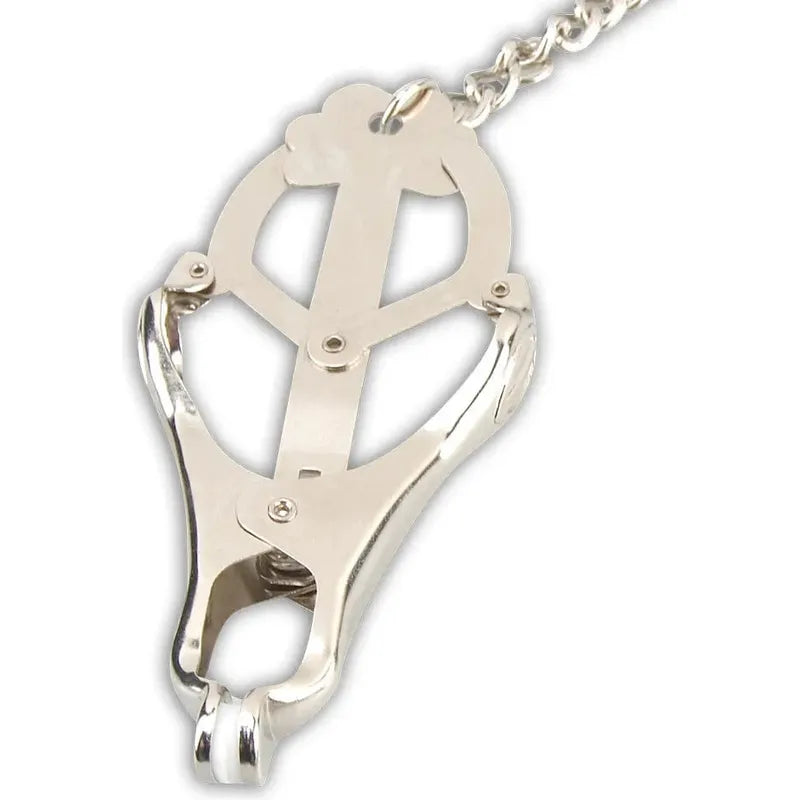 Pinces à mamelons avec chaîne - Lux Fetish - Japanese Clover Nipple Clamps Lux Fetish Sensations plus