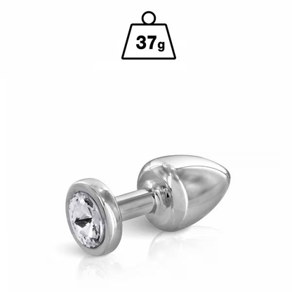 Plug Anal & Bijou 3 Tailles - Hidden Eden Angel Silver | Plug anal en Argent & Cristal Clair Hidden Eden Sensations plus