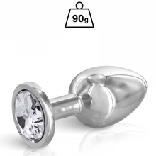 Plug Anal & Bijou 3 Tailles - Hidden Eden Angel Silver | Plug anal en Argent & Cristal Clair Hidden Eden Sensations plus