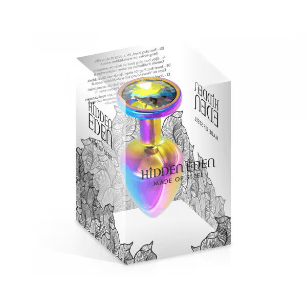 Plug Anal & Bijou 3 Tailles - Hidden Eden Rainbow | Bijou Anal Arc-en-Ciel & Élégance Hidden Eden Sensations plus