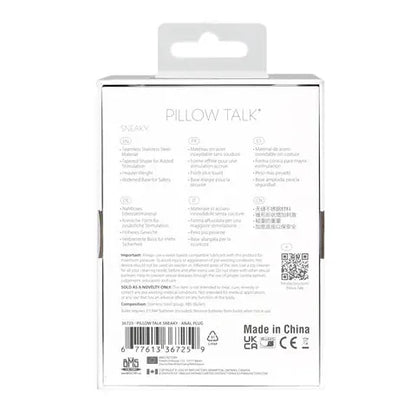 Plug Anal en Acier Inoxydable - Sneaky | Pillow Talk Pillow Talk Sensations plus