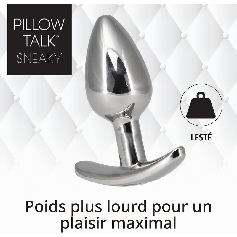 Plug Anal en Acier Inoxydable - Sneaky | Pillow Talk Pillow Talk Sensations plus