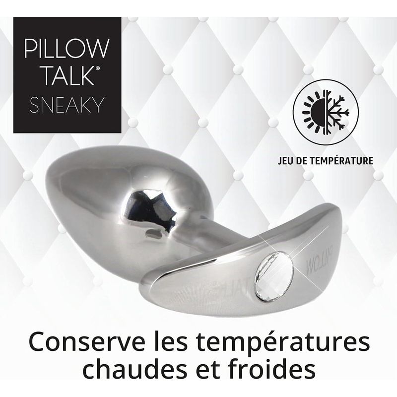Plug Anal en Acier Inoxydable - Sneaky | Pillow Talk Pillow Talk Sensations plus