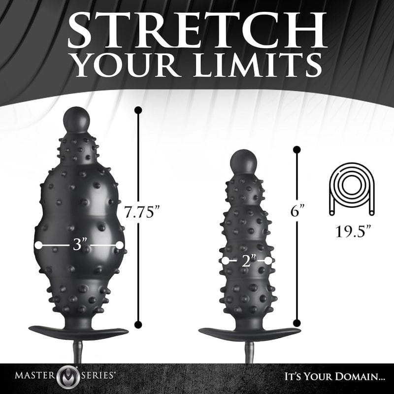 Plug Anal Gonflable - Master Series - Ass Puffer Nubbed Inflatable Anal Plug Master Series Sensations plus