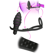 Plug Anal Vibrant & Anneau Double - Blue Junker | Stimulation Interne & Massage du Périnée Blue Junker Sensations plus