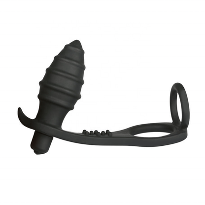 Plug Anal Vibrant & Anneau Double - Blue Junker | Stimulation Interne & Massage du Périnée Blue Junker Sensations plus