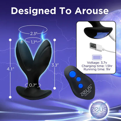 Plug Anal Vibrant E-Stim - Electro-Spread | Zeus Zeus Sensations plus