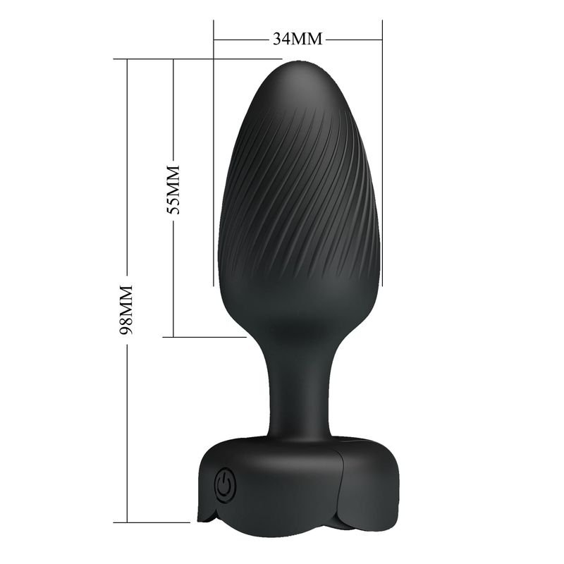 Plug Anal Vibrant Lumineux - Pretty Love Osborn | 10 Modes, Taille Medium & LED Multicolores Pretty Love Sensations plus