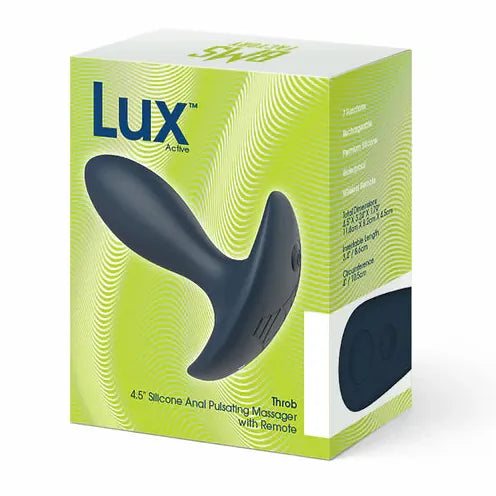 Plug Anal Vibrant - LUX active Throb | Massage Pulsé, 7 Fonctions & Contrôle à Distance LUX active Sensations plus