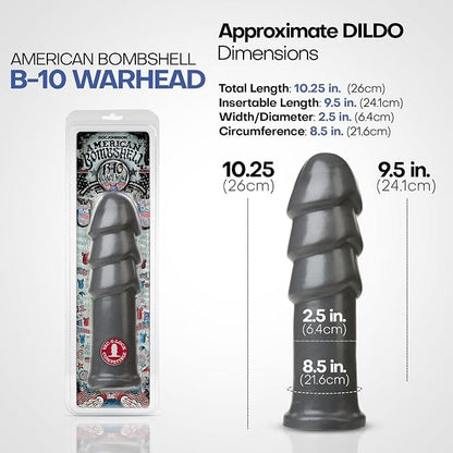Plug Anal XL - American Bombshell B-10 Warhead | Vac-U-Lock Doc Johnson Sensations plus
