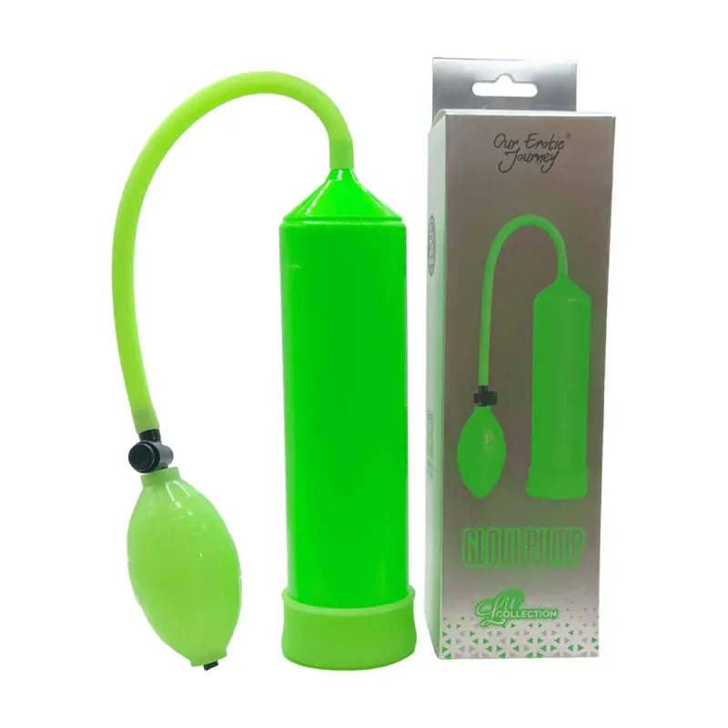 Pompe à pénis - Go Glow Penis Pump | Brille dans le Noir & Chambre Large de 9" Pouces Our Erotic Journey Sensations plus