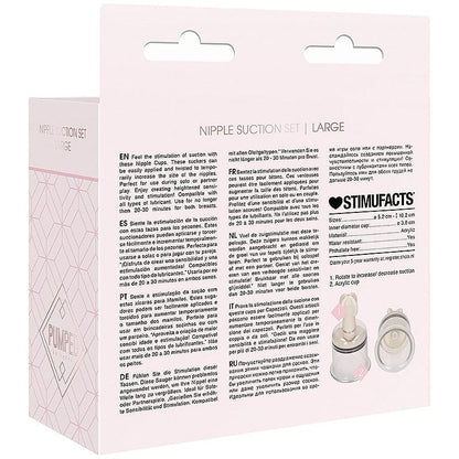 Pompe et Ventouse à mamelons - Nipple Suctiont | Kit d'aspiration Grand Shots America Sensations plus