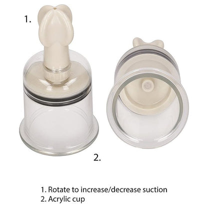 Pompe et Ventouse à mamelons - Nipple Suctiont | Kit d'aspiration Grand Shots America Sensations plus