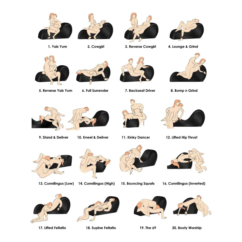 Positionneur Sexuel - Bedroom Bliss Bondage Love Couch | Chaise BDSM & Position Intime Bedroom Bliss Sensations plus