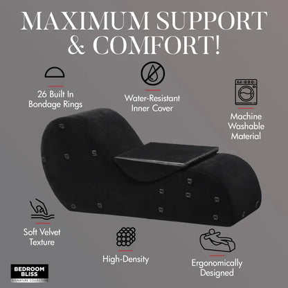 Positionneur Sexuel - Bedroom Bliss Bondage Love Couch | Chaise BDSM & Position Intime Bedroom Bliss Sensations plus