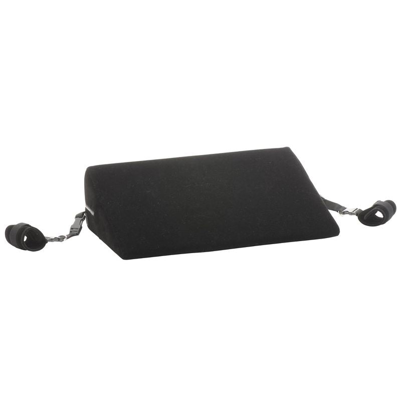 Positionneur Sexuel - Bedroom Bliss | Menottes & Coussins Velours Noir pour Jeux BDSM Bedroom Bliss Sensations plus