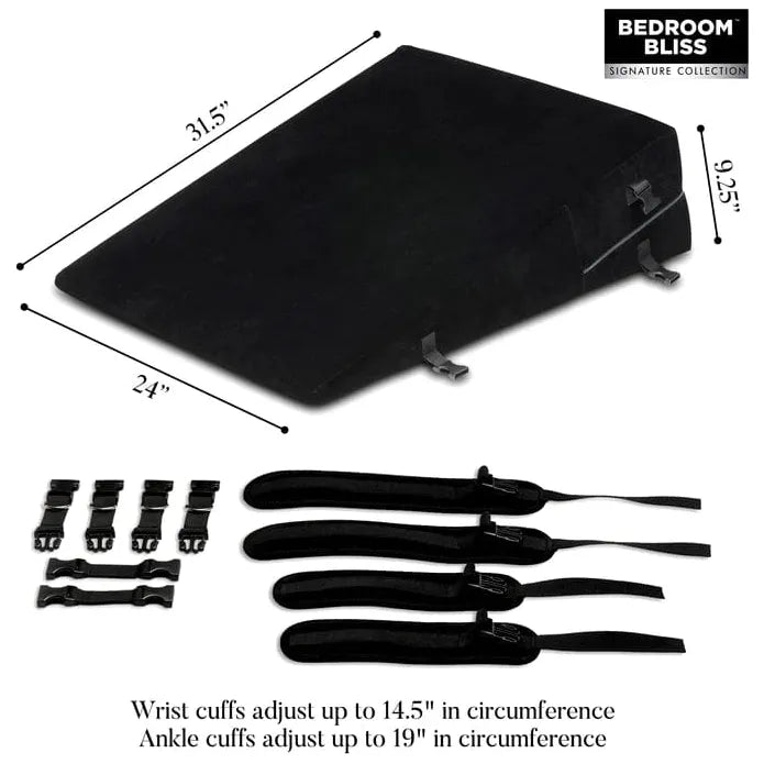 Positionneur Sexuel - Bedroom Bliss - XL-Bondage Cushion Large Bondage Wedge Pillow Bedroom Bliss Sensations plus