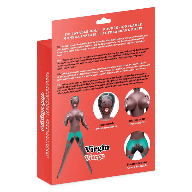Poupée Gonflable 3 Orifices - Angela Femme Noire | Candy Dolls Candy Dolls Sensations plus