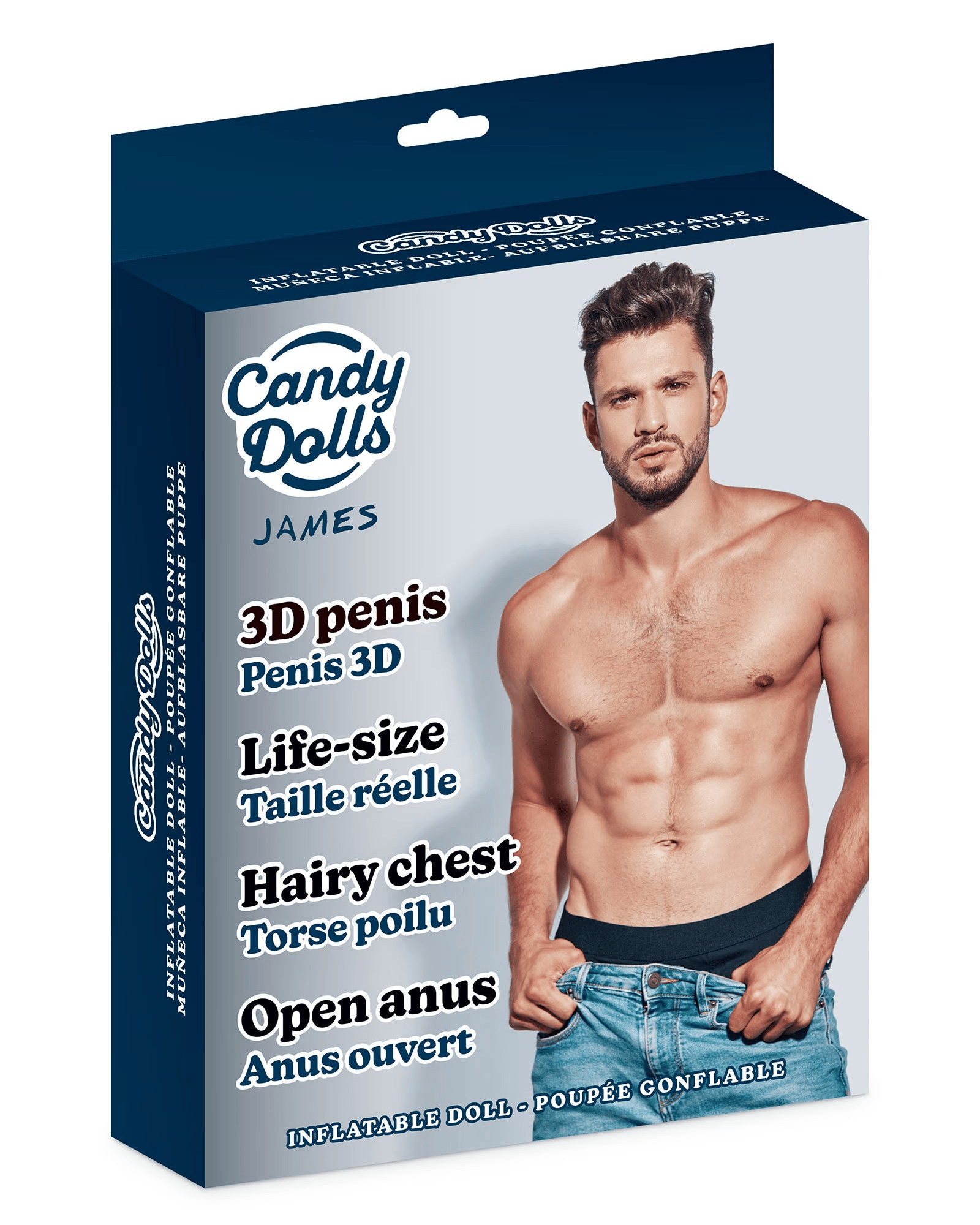 Poupée Gonflable Anus & Pénis 3D - James Homme | Candy Dolls Candy Dolls Sensations plus