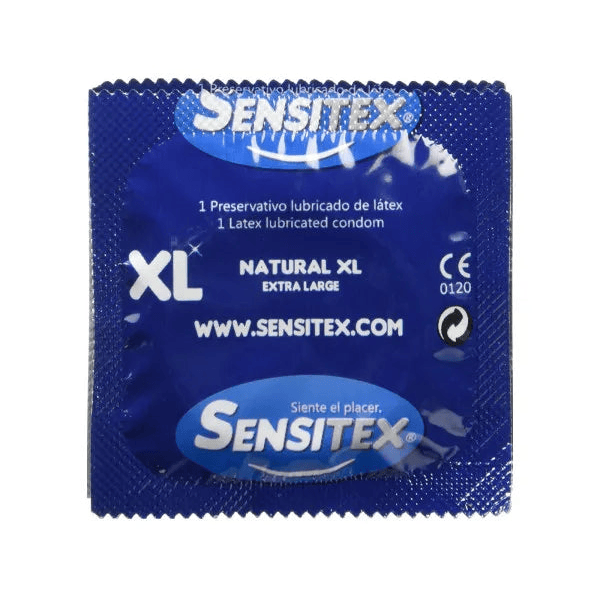 Préservatifs en Latex Extra Larges - Sensitex Natural XL | Vegan, Lubrifiés & Fiables Sensitex Sensations plus