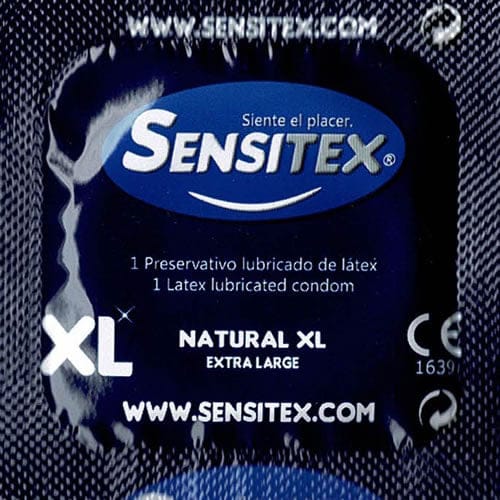 Préservatifs en Latex Extra Larges - Sensitex Natural XL | Vegan, Lubrifiés & Fiables Sensitex Sensations plus