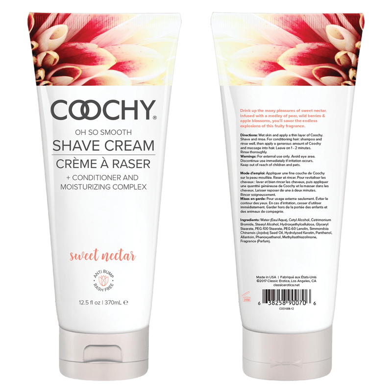 Produit Intime de Corps - COOCHY Crème à Raser | 3 Fragrances Coochy Sensations plus