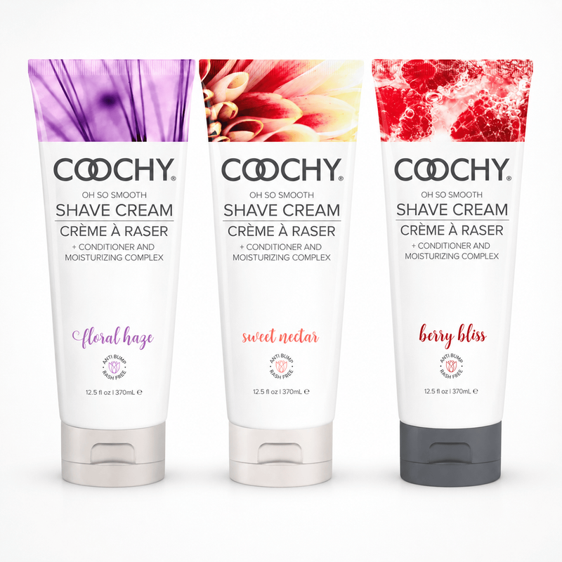 Produit Intime de Corps - COOCHY Crème à Raser | 3 Fragrances Coochy Sensations plus
